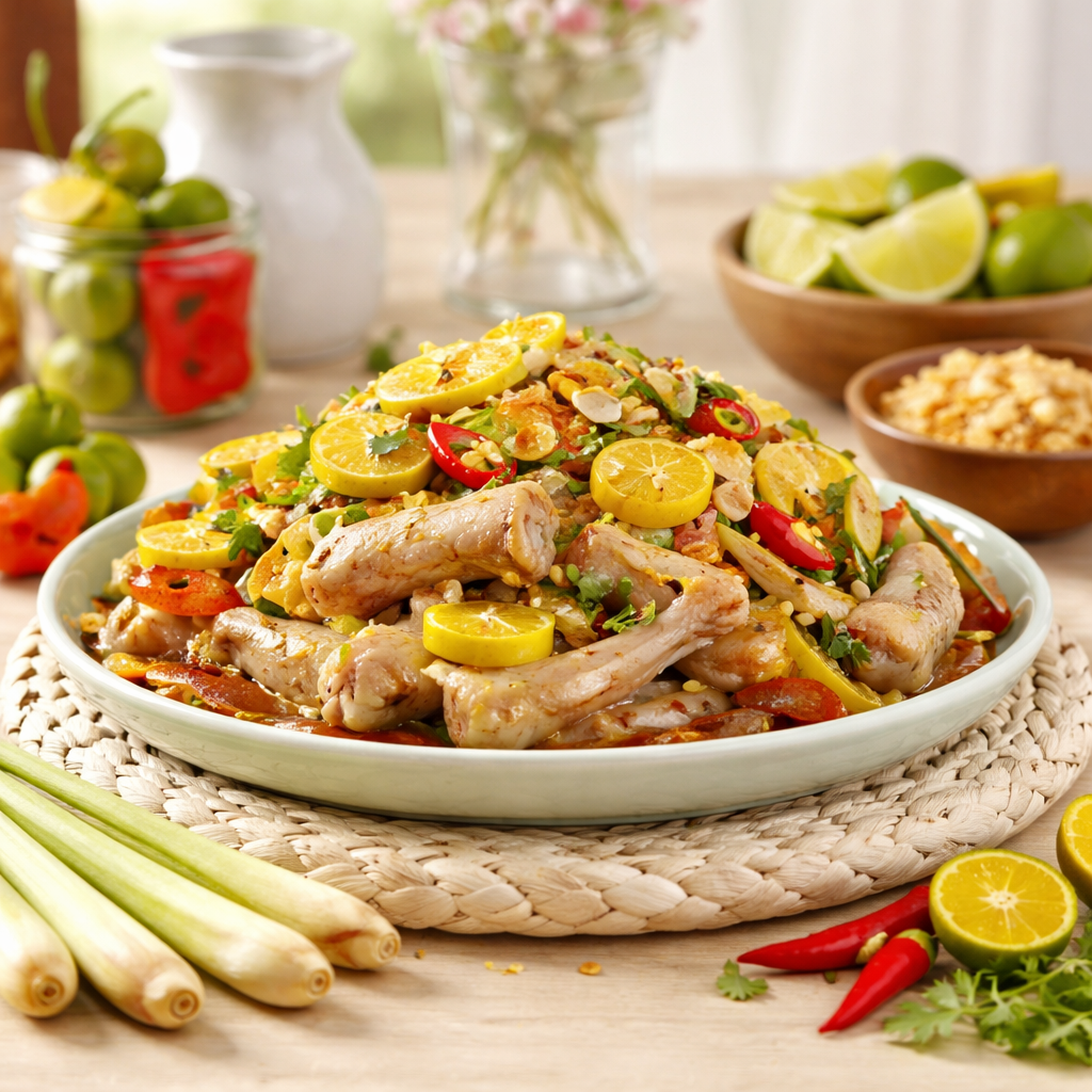 Chicken Feet with Lemongrass and Kumquat